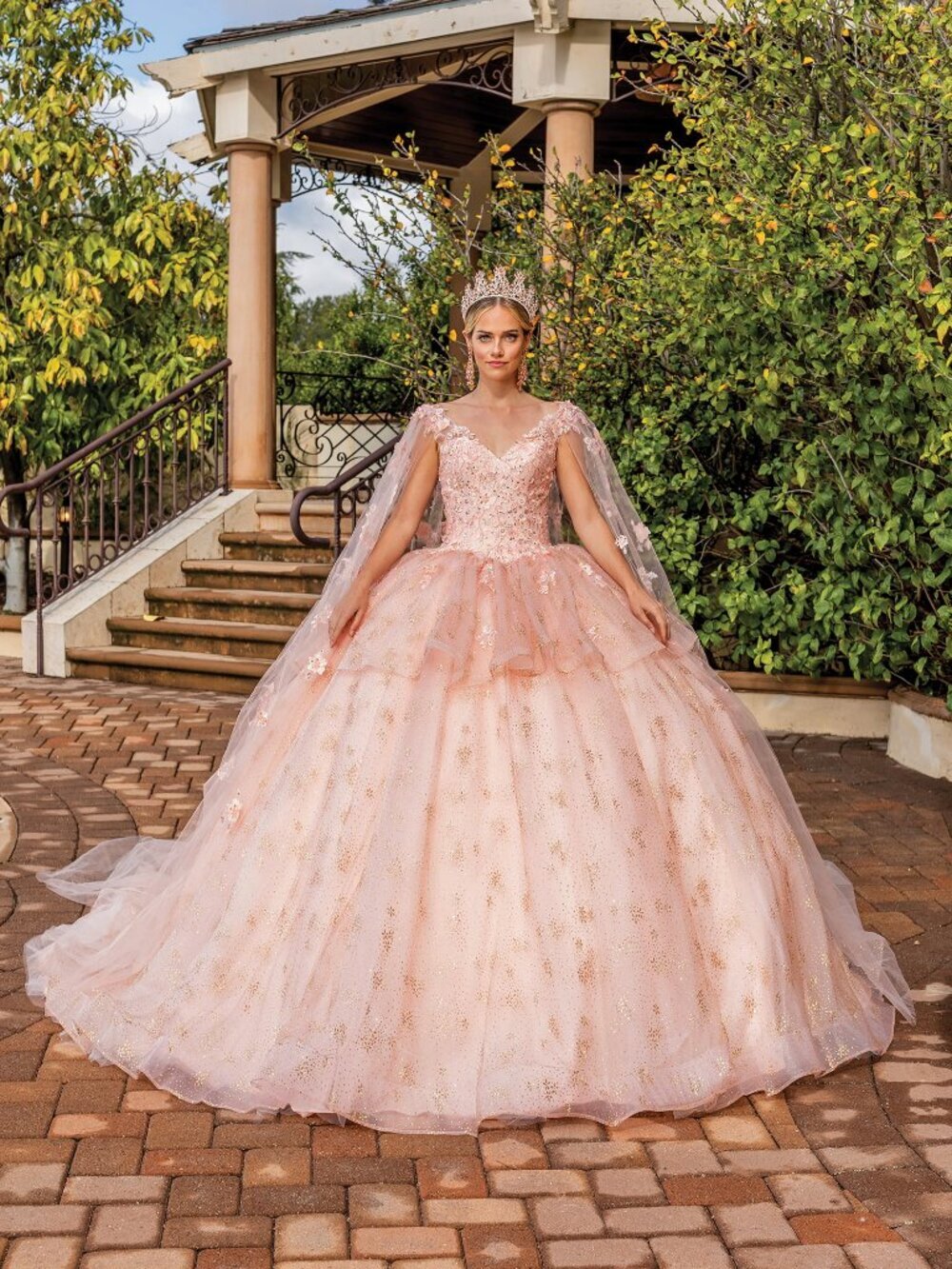 NEW ROSE-GOLD Evening Gown Floor Length Formal Elegant Stunning 1702